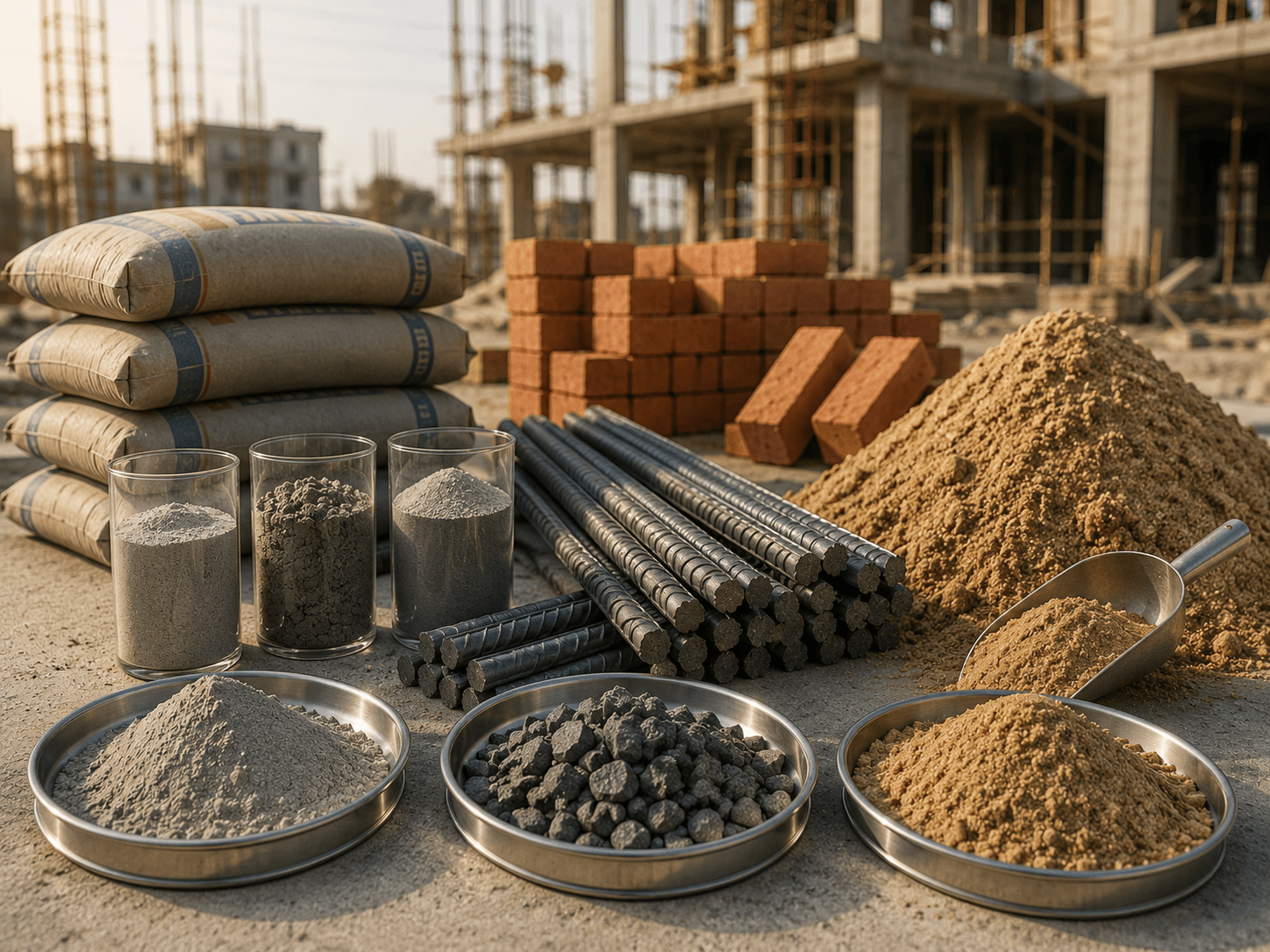 How to Select Cement, Steel, and Sand for House Construction
